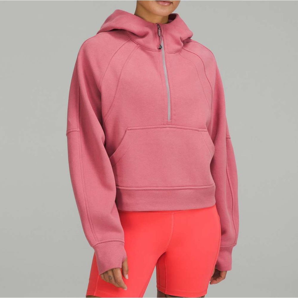 lululemon athletica scuba cropped hoodie - XS/S - brier rose